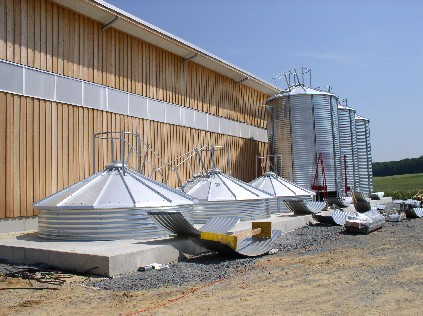 Baufortschritt Getreidesilo