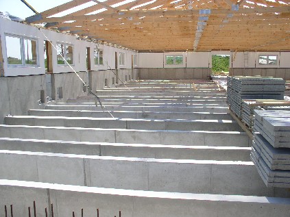 Baufortschritt Ferkelaufzucht