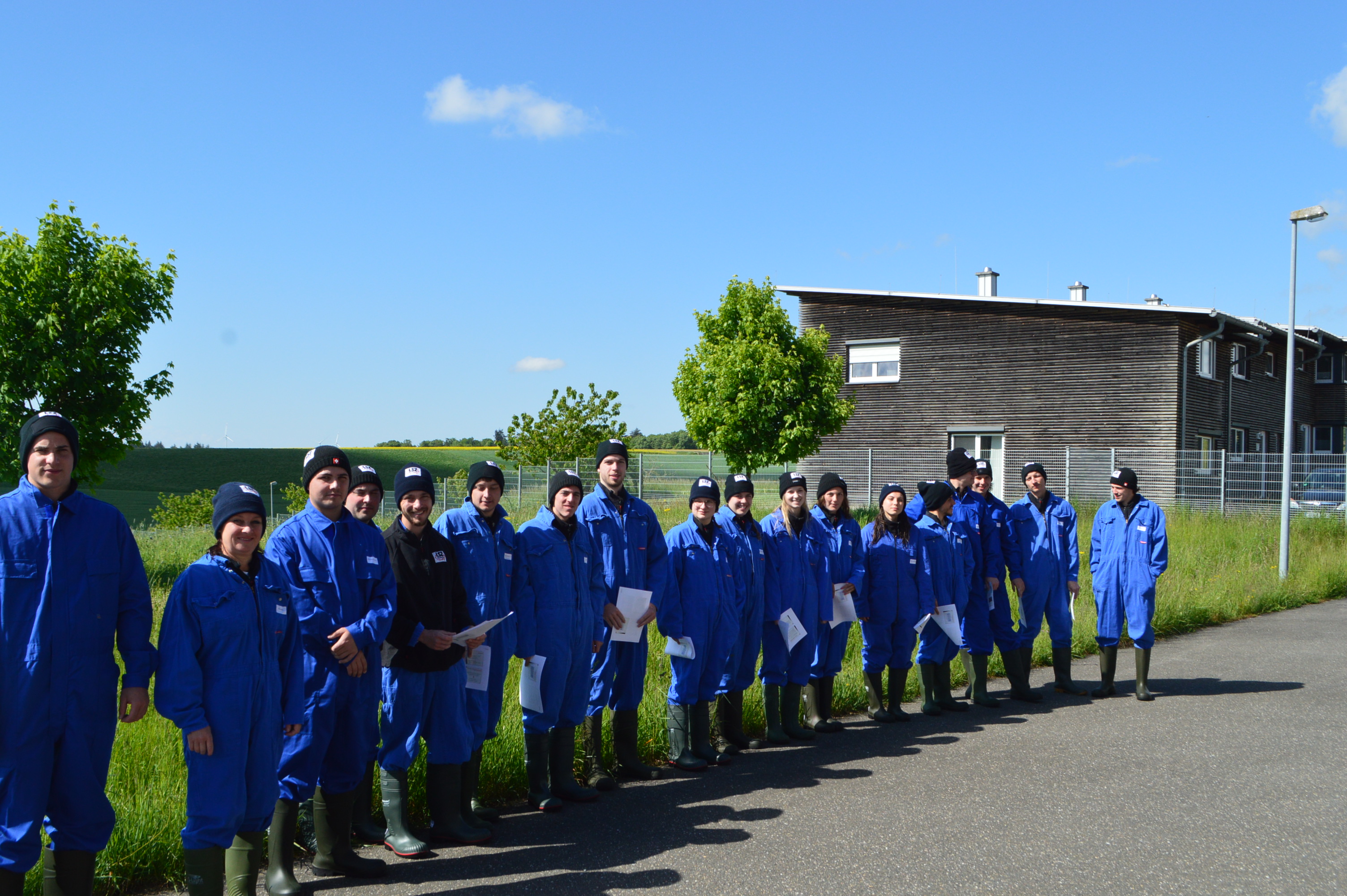 Gruppenbild der Studenten, die uns besuchten